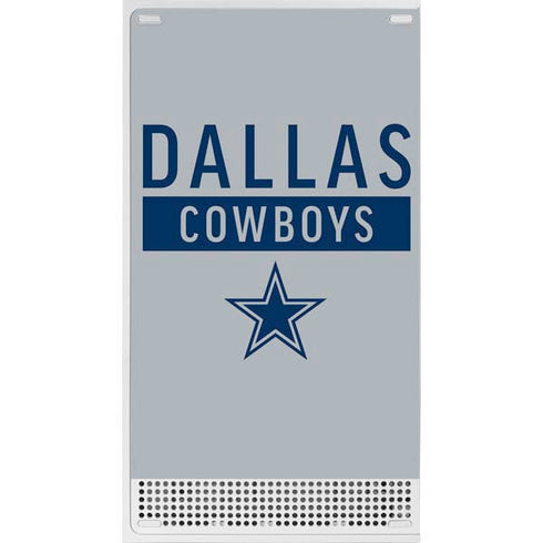 NFL Dallas Cowboys Silver Performance Series Xbox Series S Console Skin